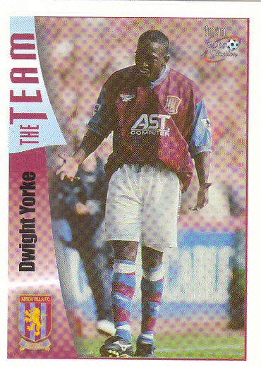 Dwight Yorke Aston Villa 1997/98 Futera Fans' Selection #19